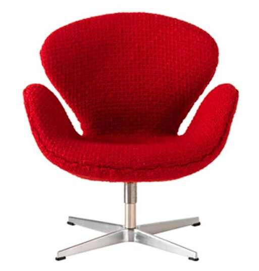 Fritz Hansen Svanen miniatyr Rød Fritz Hansen Svanen miniatyr Rød
