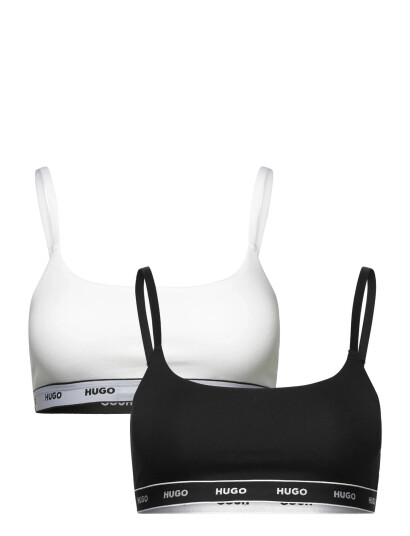 HUGO Twin Bralette Stripe White XL