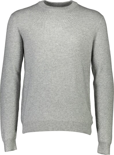 Lindbergh Ecovero O Neck Knit GREY MEL L Lindbergh Ecovero O Neck Knit GREY MEL L
