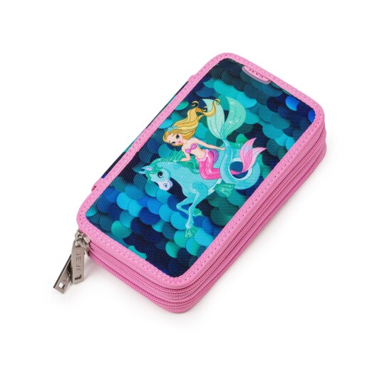 JEVA Pencil Case TwoZip Mermazing 8865-14 JEVA Pencil Case TwoZip Mermazing 8865-14
