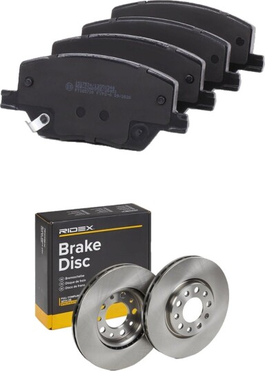 Bremseskiver og -klosser RIDEX 3405B2673