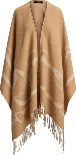 Lauren Ralph Lauren Poncho Acrylic Blend Eq Ruana Pnc Natur Lauren Ralph Lauren Poncho Acrylic Blend Eq Ruana Pnc Natur