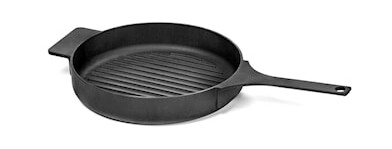 Surface grillpanne Ø26 cm støpejern, svart