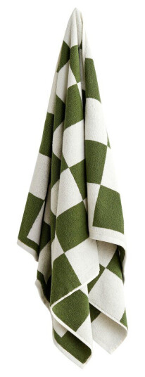 HAY Check badehåndkle 70 x 136 cm Matcha