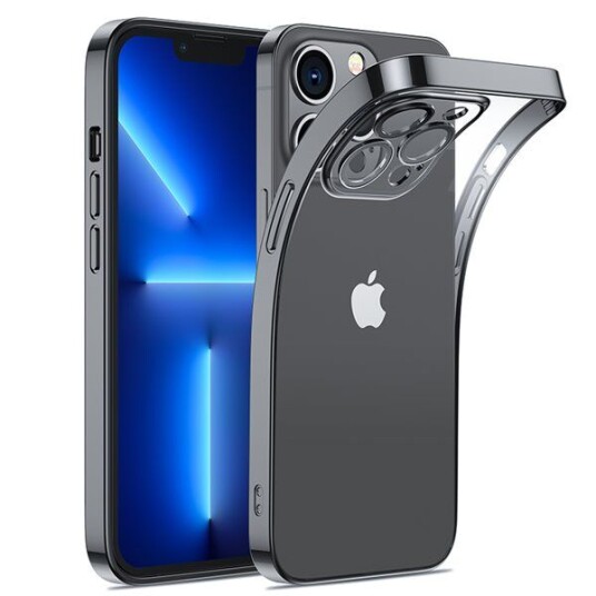 Joyroom 14Q Mobildeksel for iPhone 14 Plus med Metallramme Svart