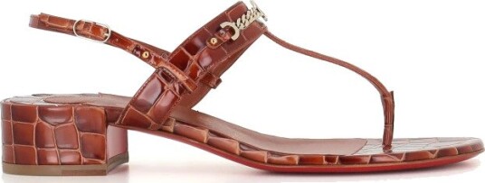 Christian Louboutin, Dame, Sko, Brun, 36 EU,