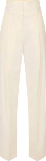 Elisabetta Franchi Dame Bukser Beige 2XL,