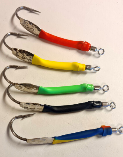 Faroe Sportfish Gummimakk m/plate   5pk   Ass.   9/0   Seirykk