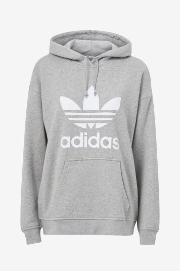 Adidas Originals Hettegenser Adicolor Trefoil Hoodie Grå Adidas Originals Hettegenser Adicolor Trefoil Hoodie Grå