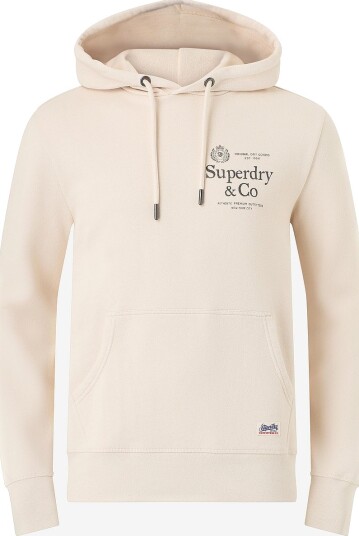 Superdry 1954 Company Relaxed Hood   Cream   L