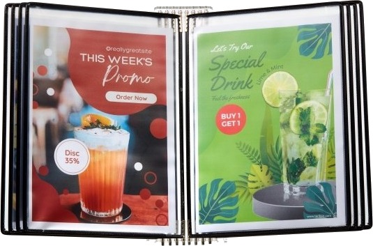 Securit® Disk Flip Display Akryl Securit® Disk Flip Display Akryl