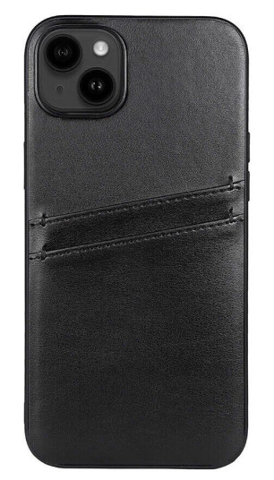 Gear Buffalo Vegansk Skinn Deksel med Kortholder til iPhone 14 Plus - Svart Gear Buffalo Vegansk Skinn Deksel med Kortholder til iPhone 14 Plus - Svart