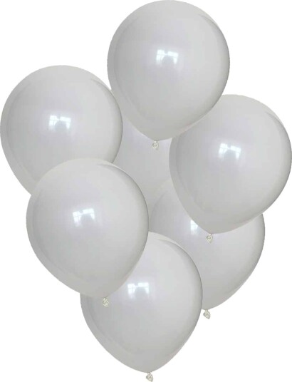 100-pack hvite ballonger 26cm latex fest bursdag