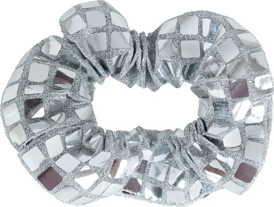 Fiestas Guirca Scrunchie Disco Silver 23079