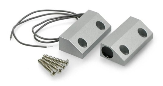 Magnetisk dørkontakt sensor reed bryter + skruer metall