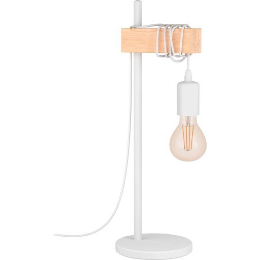 Townshend 1 Bordlampe, hvit/eik Townshend 1 Bordlampe, hvit/eik