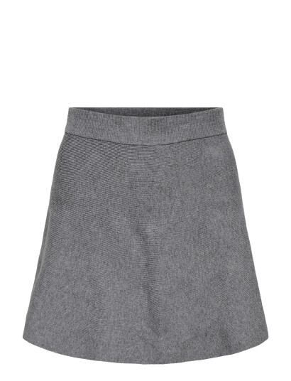 ONLY Onlcosima Short Skater Skirt Ex Knt - Grey - S ONLY Onlcosima Short Skater Skirt Ex Knt - Grey - S