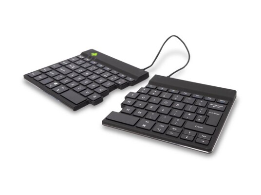 R-Go Ergonomic Keyboard Split Break - Tastatur - With Integrated Break Indicator - Trådløs - Bluetooth 5.0 - Qwerty - Storbritannia - Svart R-Go Ergonomic Keyboard Split Break - Tastatur - With Integrated Break Indicator - Trådløs - Bluetooth 5.0 - Qwerty - Storbritannia - Svart