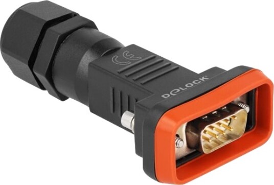 Delock Datakopling Db-9 Hann Tommelskruer Svart Rød 87802