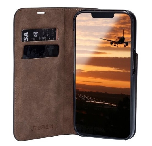 Jt Berlin Tegel, Flip Case, Apple, Iphone 14, 15,5 Cm (6.1"), Konjakkfarget