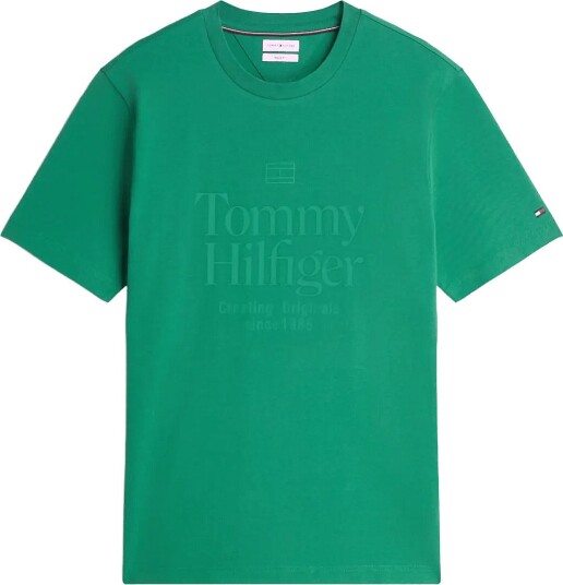 Tommy Hilfiger Front Text Seasonal Graphic Tee Green L