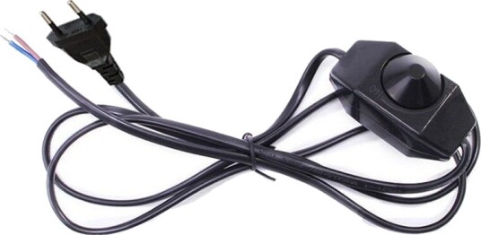 Dimmer med kabel   1,8m 5 100W 230V Svart