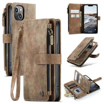 iPhone 14 Caseme C30 Multifunksjonell Lommebok-deksel Brun