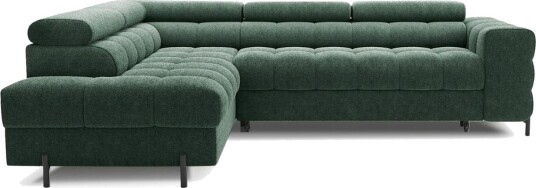 Hjørnesofa Eltap Ferucce 276x200x93 cm Amore 35 Mørk Grønn Venstre