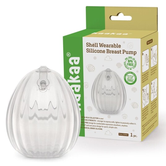Haakaa Brystpumpe Musling 75ml 1 Stk White One Size Haakaa Brystpumpe Musling 75ml 1 Stk White One Size