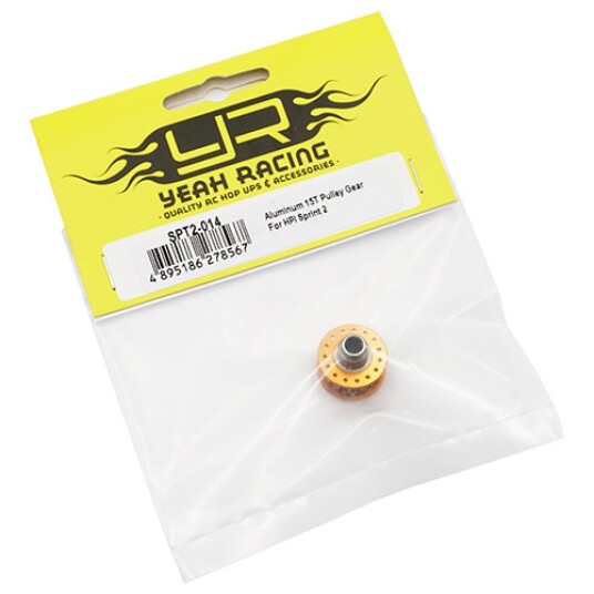 Yeah Racing SPT2-014 Alu 15T Pulley Gear For HPI Sprint 2