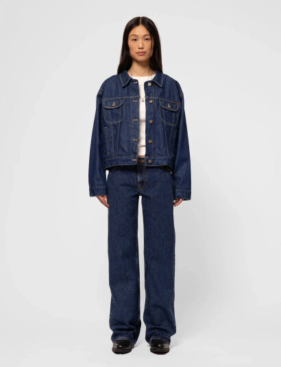 Nudie Jeans Berit Denim Jacket Classic Blue - Blue - X L