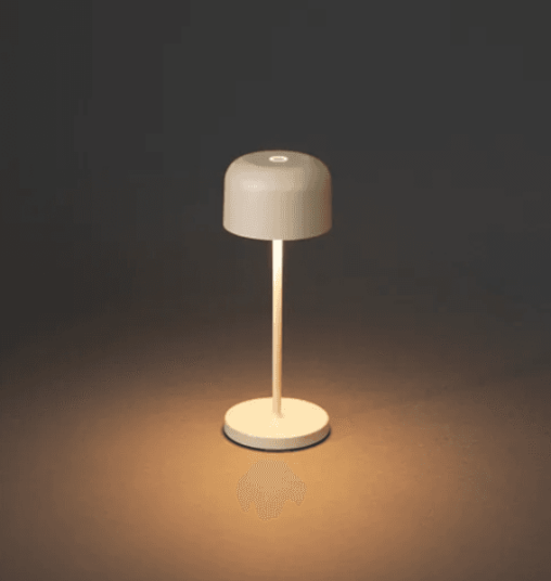 Trend Collection Lille mini bordlampe – oppladbar og dimbar, sand 20 cm
