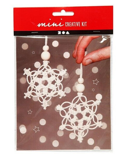 Creativ Company Mini DIY Makramé Iskrystall 10 cm Creativ Company Mini DIY Makramé Iskrystall 10 cm