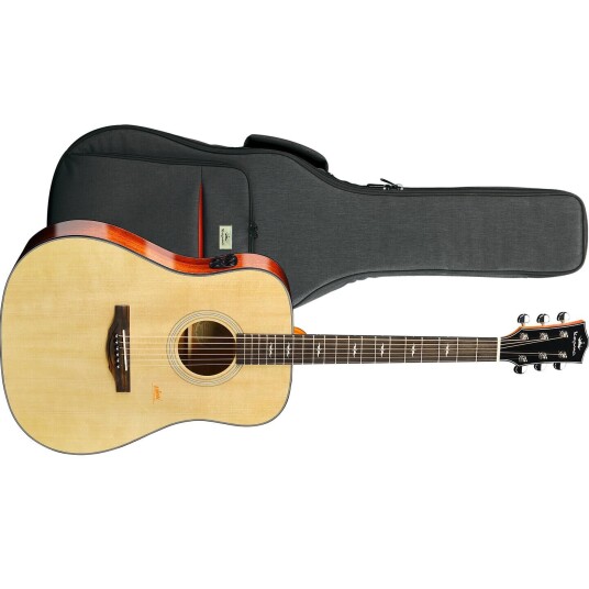 Kepma Guitars Solid Top F1e Natural Dreadnought Ak.Gitar M/pickup