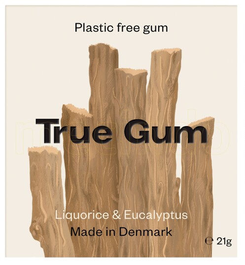 True Gum Tyggegummi Lakris & Eucalyptus Uten Sukker 20 g True Gum Tyggegummi Lakris & Eucalyptus Uten Sukker 20 g