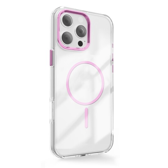 TFO Clear Thin Mag Deksel for iPhone 17 Pro Rosa
