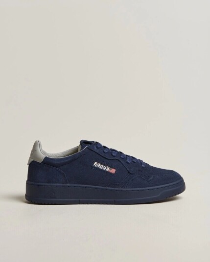 Autry Medalist Low Suede Sneaker Navy Autry Medalist Low Suede Sneaker Navy