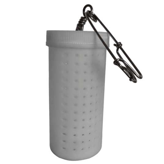 Agnboks 15x7 cm plast med karabinkrok