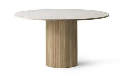 Vipp 494 Cabin Rundt Bord Ø130 Beige Marmor/Lys Eik Vipp 494 Cabin Rundt Bord Ø130 Beige Marmor/Lys Eik
