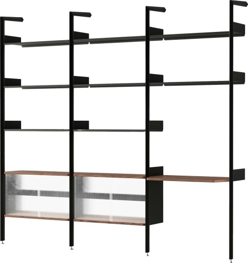&Tradition Rhomb IF3 &IF5 & IF6 Hyllekonfigurasjon J Lakkert Valnøtt/antrasitt &Tradition Rhomb IF3 &IF5 & IF6 Hyllekonfigurasjon J Lakkert Valnøtt/antrasitt
