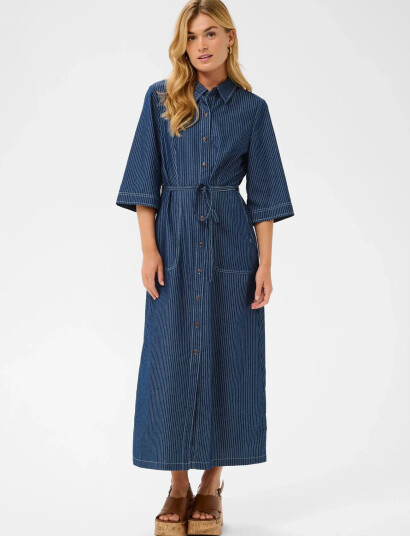 Cream Cragate Denim Dress Navy 42 Cream Cragate Denim Dress Navy 42