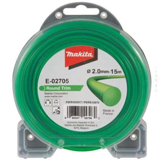 Makita E-02705 Trimmerkabel 2 mm x 15 m, Hagemaskiner Makita E-02705 Trimmerkabel 2 mm x 15 m, Hagemaskiner
