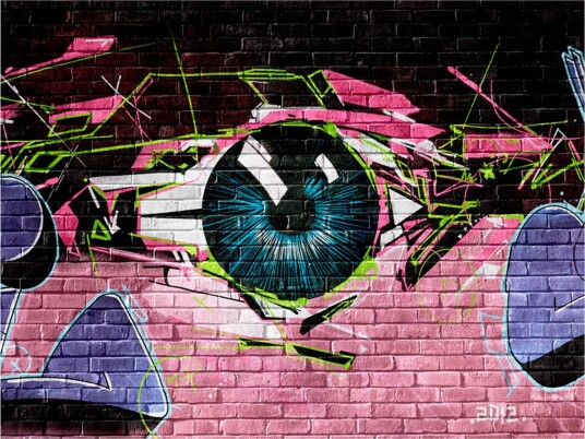 Fototapet Eye Graffiti 250x193 - Artgeist sp. z o. o.