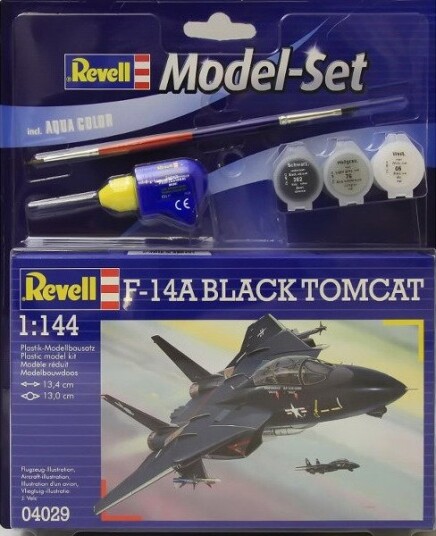 Revell F-14A Black Tomcat modellfly byggesett 1:144