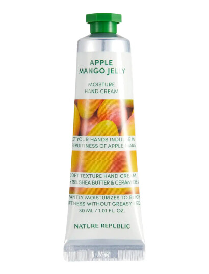 Nature Republic Hand & Nature Apple Mango Jelly Hand Cream   Multi/patterned   30 ML