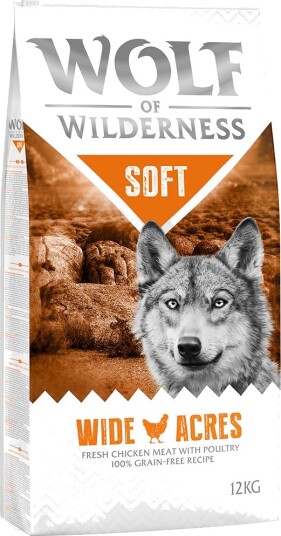 Wolf Of Wilderness "Soft Wide Acres" Kylling 12 kg