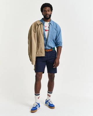 Gant Slim fit sportshorts EVENING BLUE 32