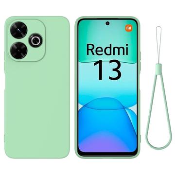 Xiaomi Redmi Note 13R/Redmi 13/Poco M6 4G Liquid Silikondeksel   Grønn