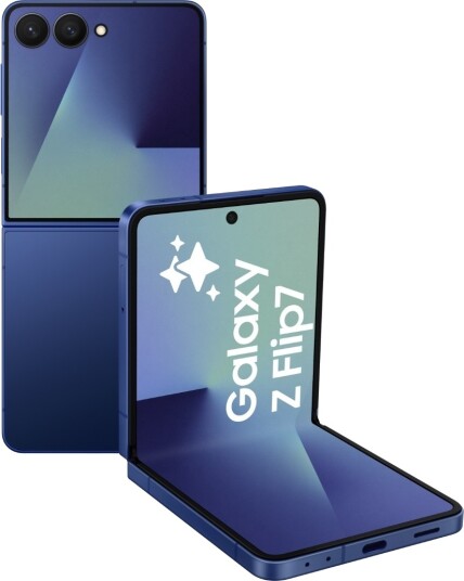 Samsung Galaxy Z Flip7 5G 12GB/256GB Blå, Brettbar Mobiltelefon Samsung Galaxy Z Flip7 5G 12GB/256GB Blå, Brettbar Mobiltelefon