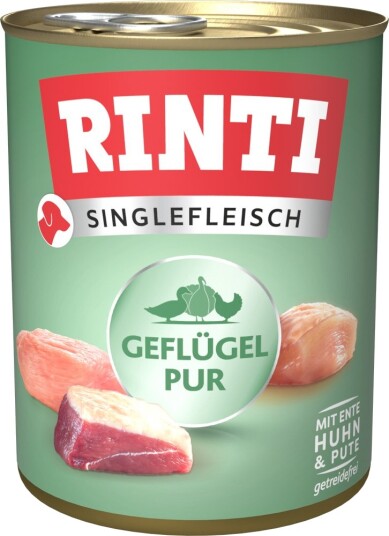 Rinti Våtfôr Singleprotein Rent Fjærkre 6 X 800 G Rinti Våtfôr Singleprotein Rent Fjærkre 6 X 800 G
